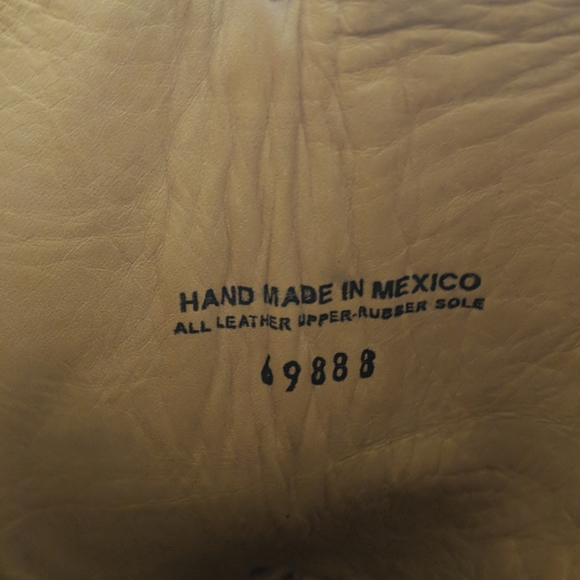 TIN HAUL "Bandolero" Old West Wanted Poster cowboy western square toe boots 11D - Picture 16 of 16